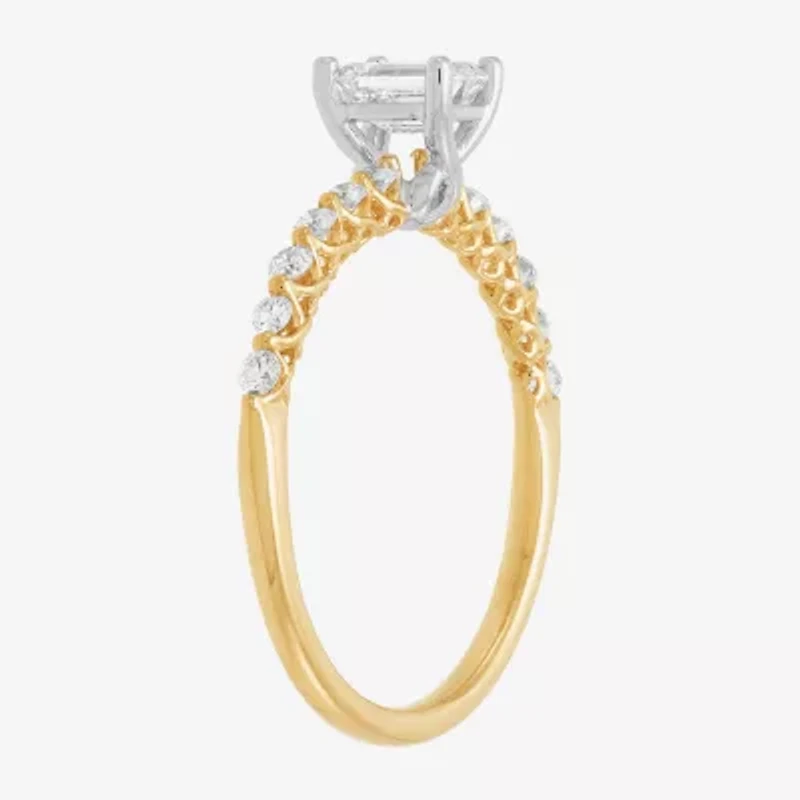 Limited Quantities! Womens 3/4 CT. T.W. Natural White Diamond 14K Gold Side Stone Engagement Ring