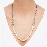 Limited Quantities! Womens White 24 Inch Strand Necklace