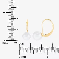 Limited Quantities! Womens Dyed White Cultured Freshwater Pearl 14K Gold Drop Earrings