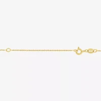 Womens Lab Created Red Ruby 14K Gold Over Silver Heart 16 Inch Pendant Necklace