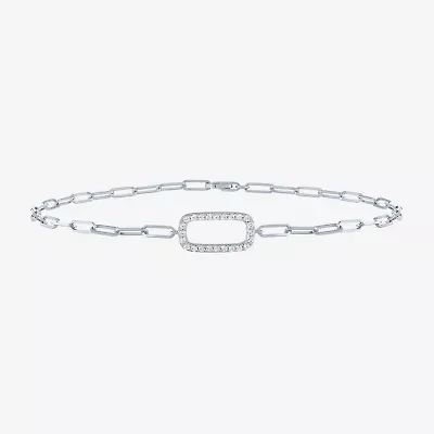 Diamond Addiction (G-H / Si2-I1) Womens 10K Gold 8 Inch Link Chain Bracelet