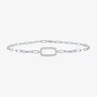 Diamond Addiction (G-H / Si2-I1) Womens 10K Gold 8 Inch Link Chain Bracelet