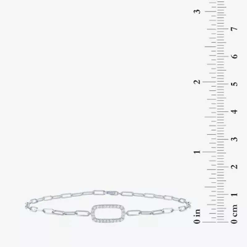 Diamond Addiction (G-H / Si2-I1) Womens 10K Gold 8 Inch Link Chain Bracelet
