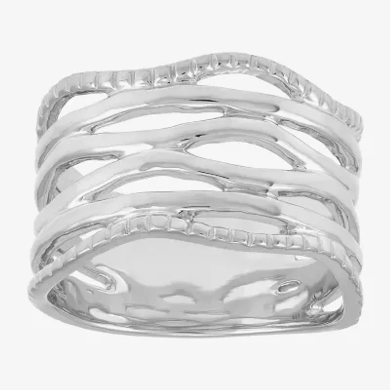 Silpada Womens 12.5mm Sterling Silver Band
