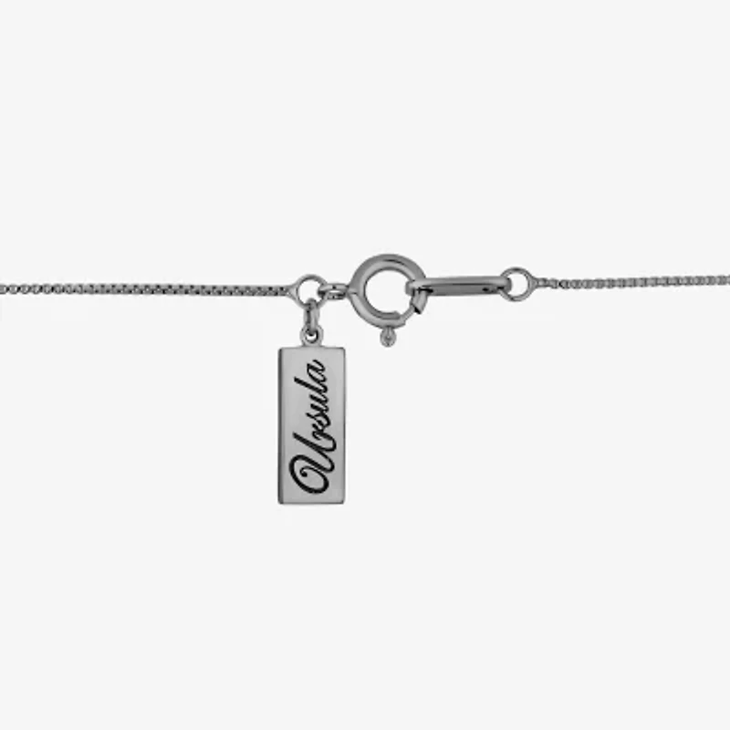 Enchanted Disney Fine Jewelry Ursula Womens Genuine Multi Color Jasper Sterling Silver Heart 18 Inch Pendant Necklace