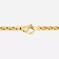 Limited Quantities! Womens 14K Gold 7.5 Inch Semisolid Link Chain Bracelet
