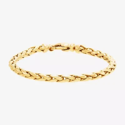 Limited Quantities! Womens 14K Gold 7.5 Inch Semisolid Link Chain Bracelet