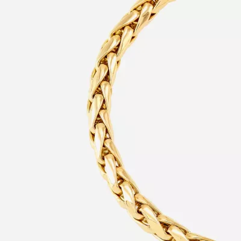 Limited Quantities! Womens 14K Gold 7.5 Inch Semisolid Link Chain Bracelet