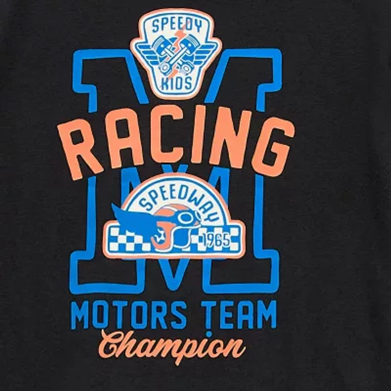 Okie Dokie Toddler & Little Boys Crew Neck Short Sleeve Regular Fit Graphic T-Shirt