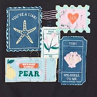 Thereabouts Little & Big Kid Girls Crew Neck Short Sleeve Classic Fit Graphic T-Shirt