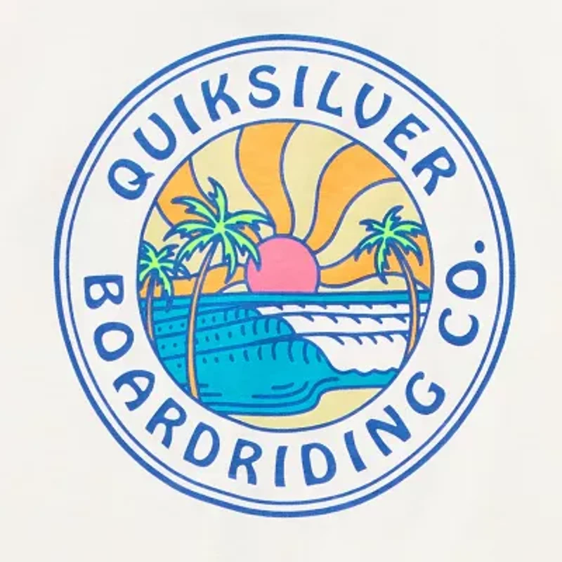 Quiksilver Big Kid Boys Crew Neck Short Sleeve Regular Fit Graphic T-Shirt