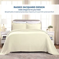 SUPERIOR® Fleur De Lis Matelasse French Pattern Jacquard Bedspread