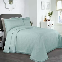 SUPERIOR® Remi Geometric Fringe Boho Modern Jacquard Bedspread