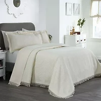 SUPERIOR® Remi Geometric Fringe Boho Modern Jacquard Bedspread
