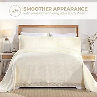 SUPERIOR® Remi Geometric Fringe Boho Modern Jacquard Bedspread