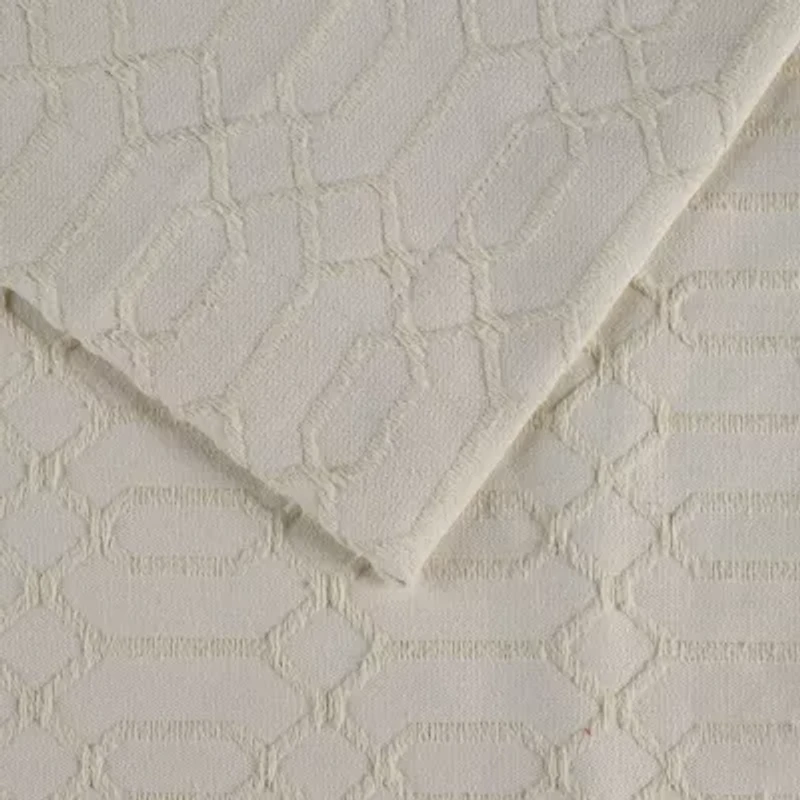 SUPERIOR® Remi Geometric Fringe Boho Modern Jacquard Bedspread