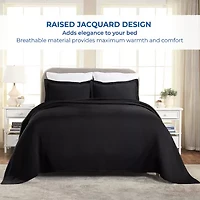 SUPERIOR® Basketweave Matelasse Cotton Woven Jacquard Bedspread