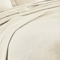 SUPERIOR® Basketweave Matelasse Cotton Woven Jacquard Bedspread