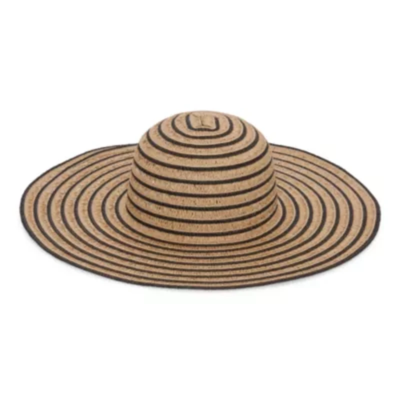 a.n.a Striped Womens Floppy Hat
