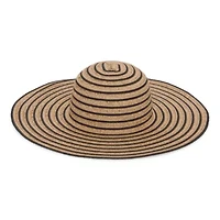 a.n.a Striped Womens Floppy Hat