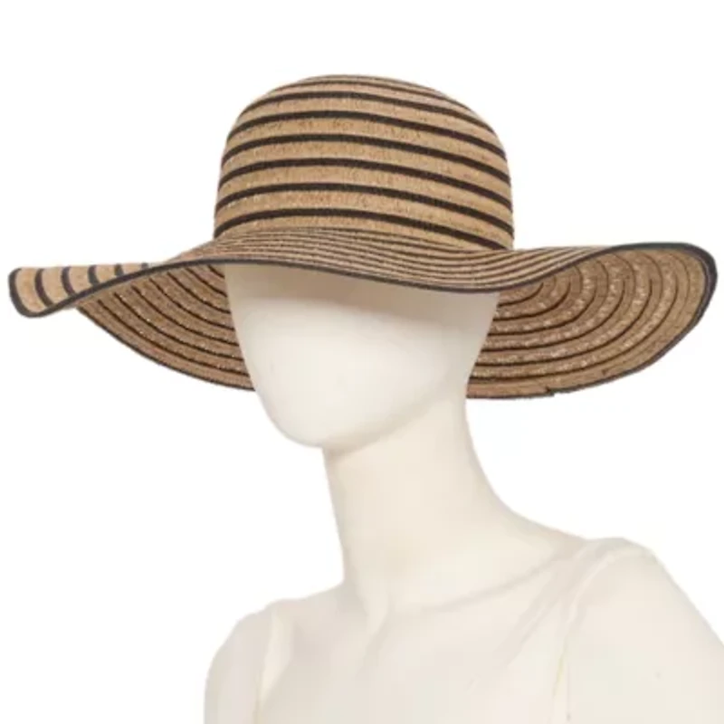 a.n.a Striped Womens Floppy Hat
