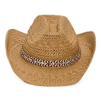 a.n.a Straw Novelty Trim Womens Cowboy Hat