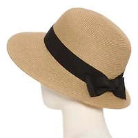 Liz Claiborne Bow Trim Womens Cloche Hat