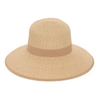 Liz Claiborne Self Bow-Back Split Brim Framer Womens Floppy Hat