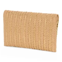 a.n.a Woven Straw Clutch