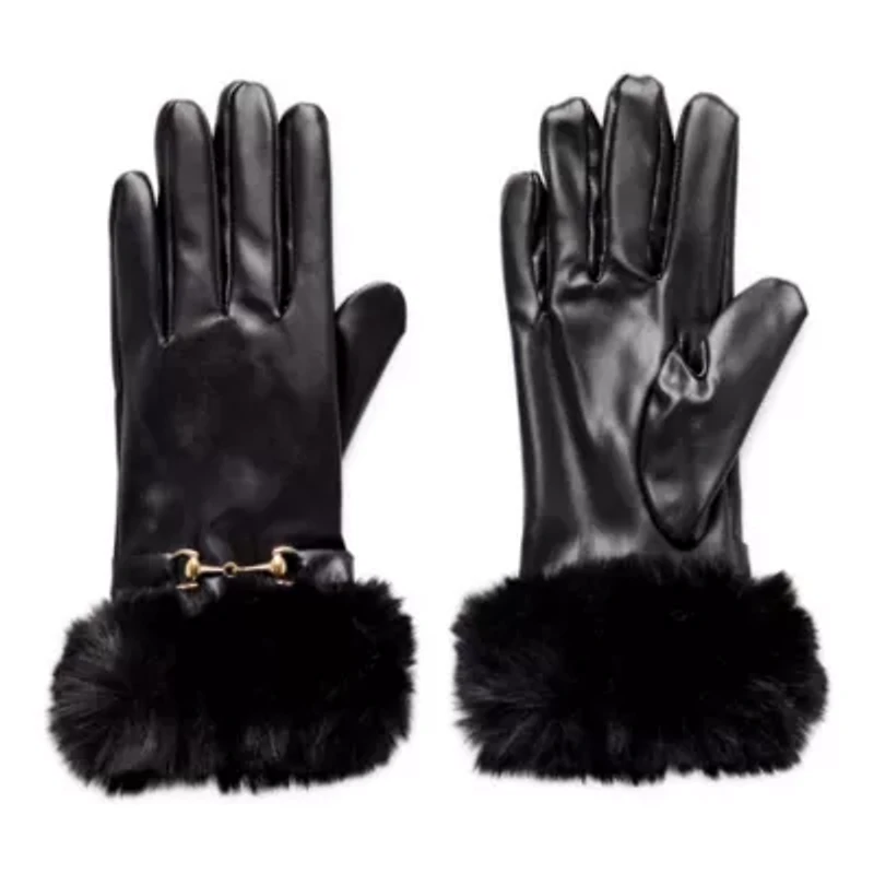 Collection Xiix Pu Faux Fur 1 Pair Gloves