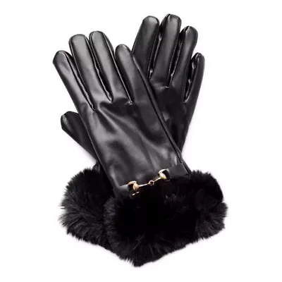 Collection Xiix Pu Faux Fur 1 Pair Gloves