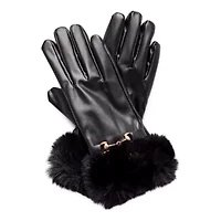 Collection Xiix Pu Faux Fur 1 Pair Gloves