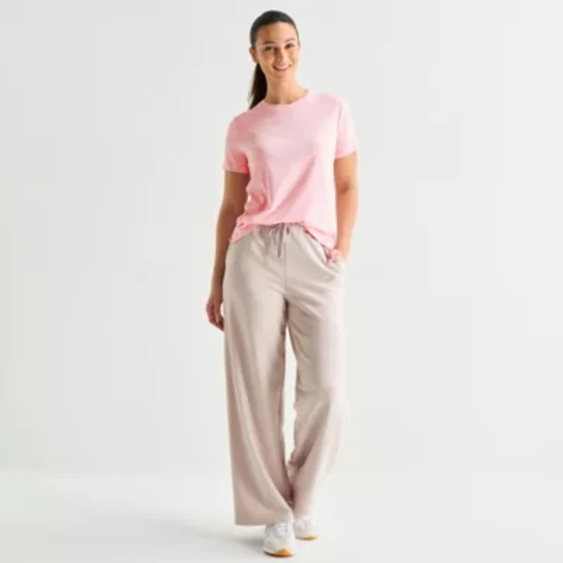 Xersion Womens Tall Crew Neck Short Sleeve Active T-Shirt