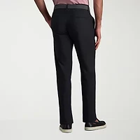 Haggar Cotton Canvas Mens Straight Fit Flat Front Pant