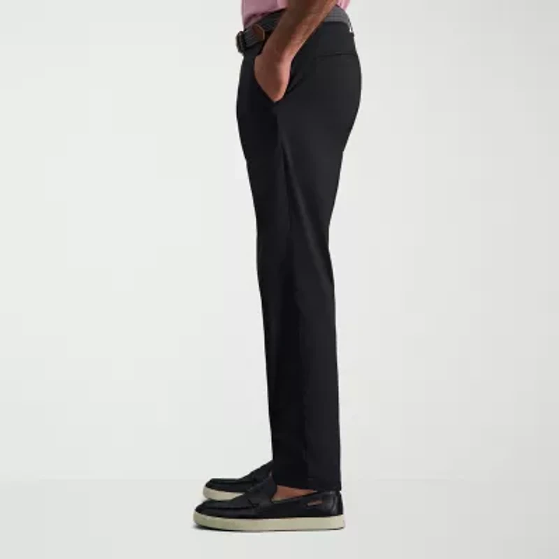 Haggar Cotton Canvas Mens Straight Fit Flat Front Pant