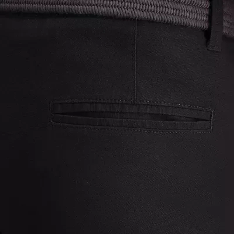 Haggar Cotton Canvas Mens Straight Fit Flat Front Pant