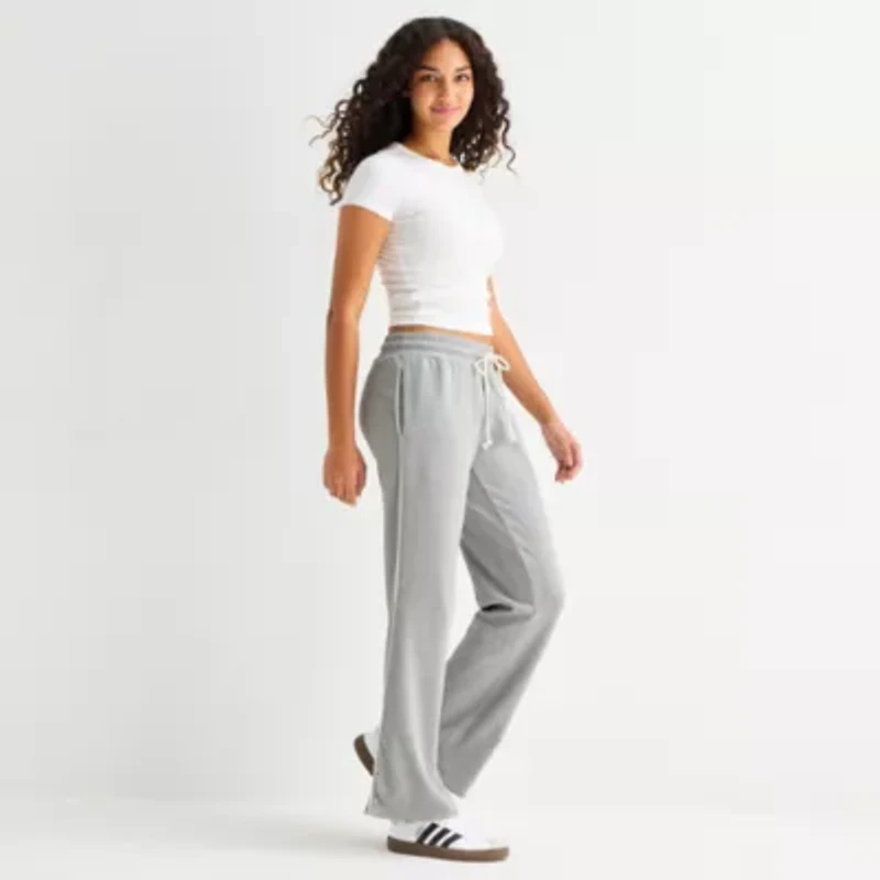 Arizona Womens Juniors Mid Rise Sweatpant