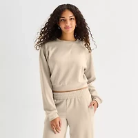 Arizona Womens Juniors Round Neck Long Sleeve Sweatshirt