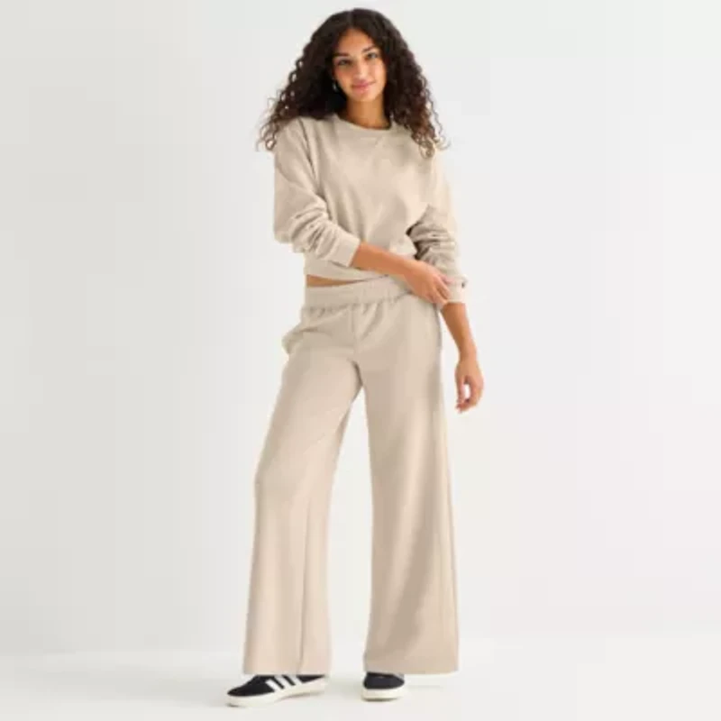 Arizona Womens Juniors Round Neck Long Sleeve Sweatshirt