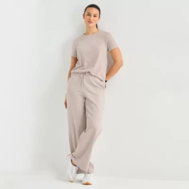 Xersion Womens Cotton Crew Neck Short Sleeve T-Shirt