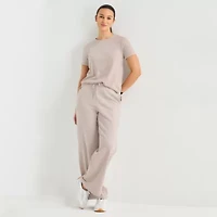 Xersion Womens Cotton Crew Neck Short Sleeve T-Shirt