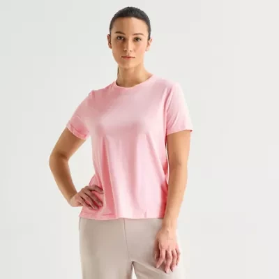 Xersion Womens Crew Neck Short Sleeve Active T-Shirt
