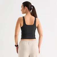 Xersion EverContour+ Womens Square Neck Sleeveless Active Tank Top