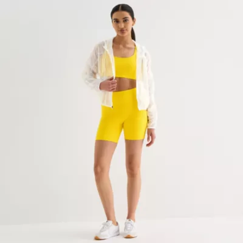 Xersion Womens Hooded Lightweight Windbreaker