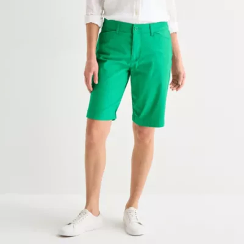 St. John's Bay Womens 12 1/4" Bermuda Short