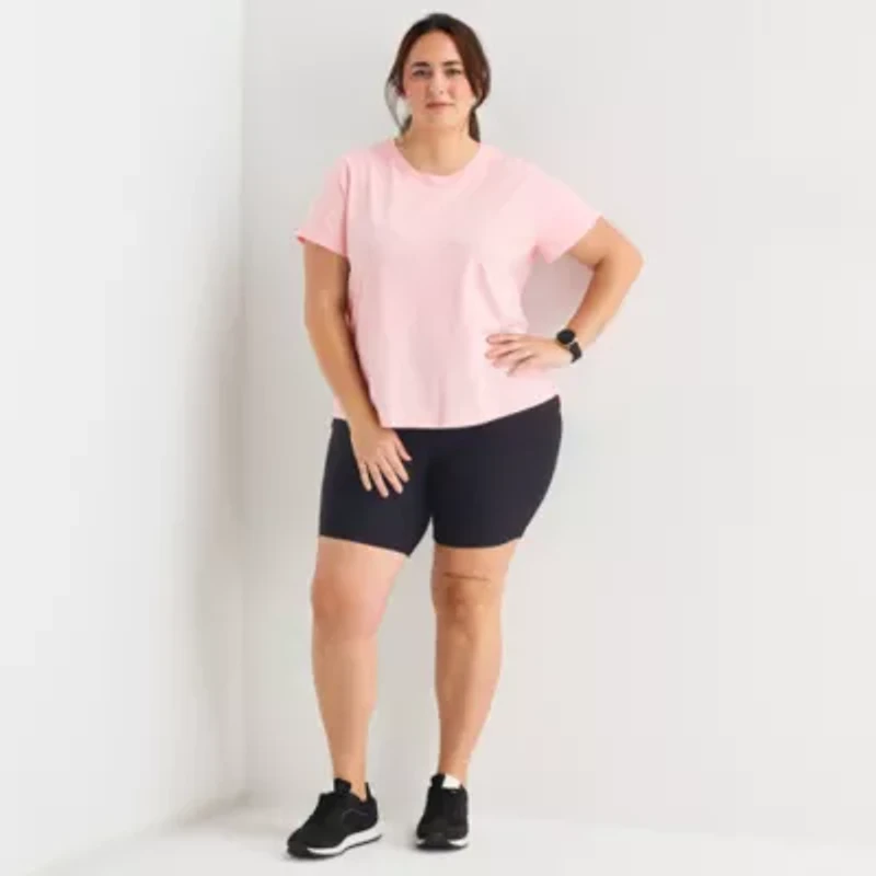 Xersion Womens Crew Neck Short Sleeve Active Plus T-Shirt