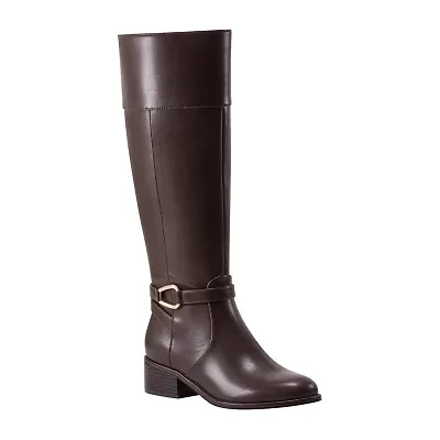 BANDOLINO Womens Dennie Flat Heel Riding Boots
