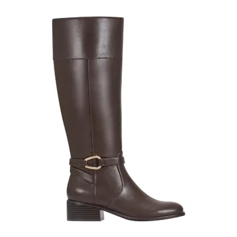BANDOLINO Womens Dennie Flat Heel Riding Boots