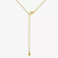 JS Jessica Simpson Gold Tone Pendant Necklace & Stud Earring Womens Crystal Butterfly 3-pc. Jewelry Set