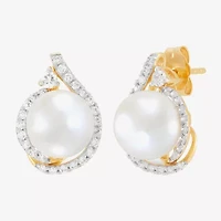 Limited Quantities! 3/8 CT. T.W. Genuine White 14K Gold 14.9mm Stud Earrings